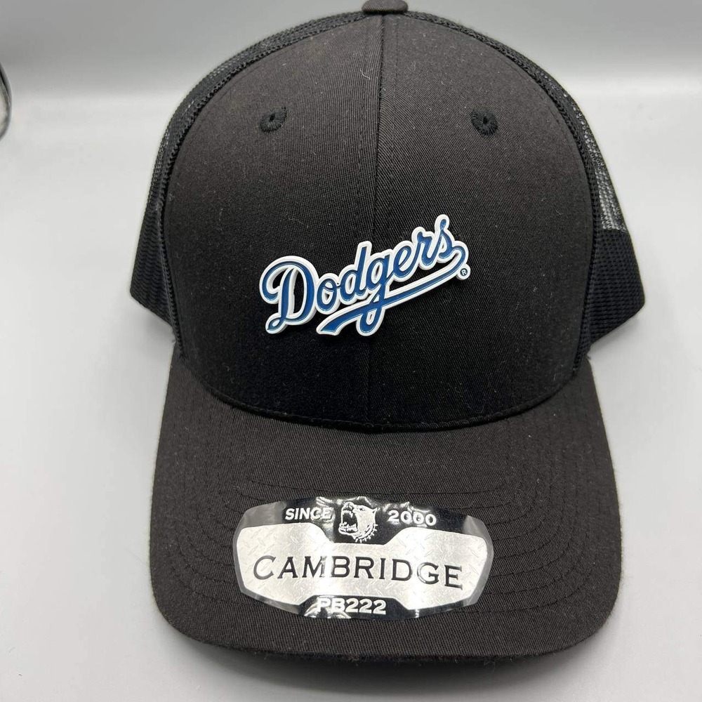 Los Angeles LA Dodgers Trucker Hat Men‎ Black Cambridge Snap Back Cap